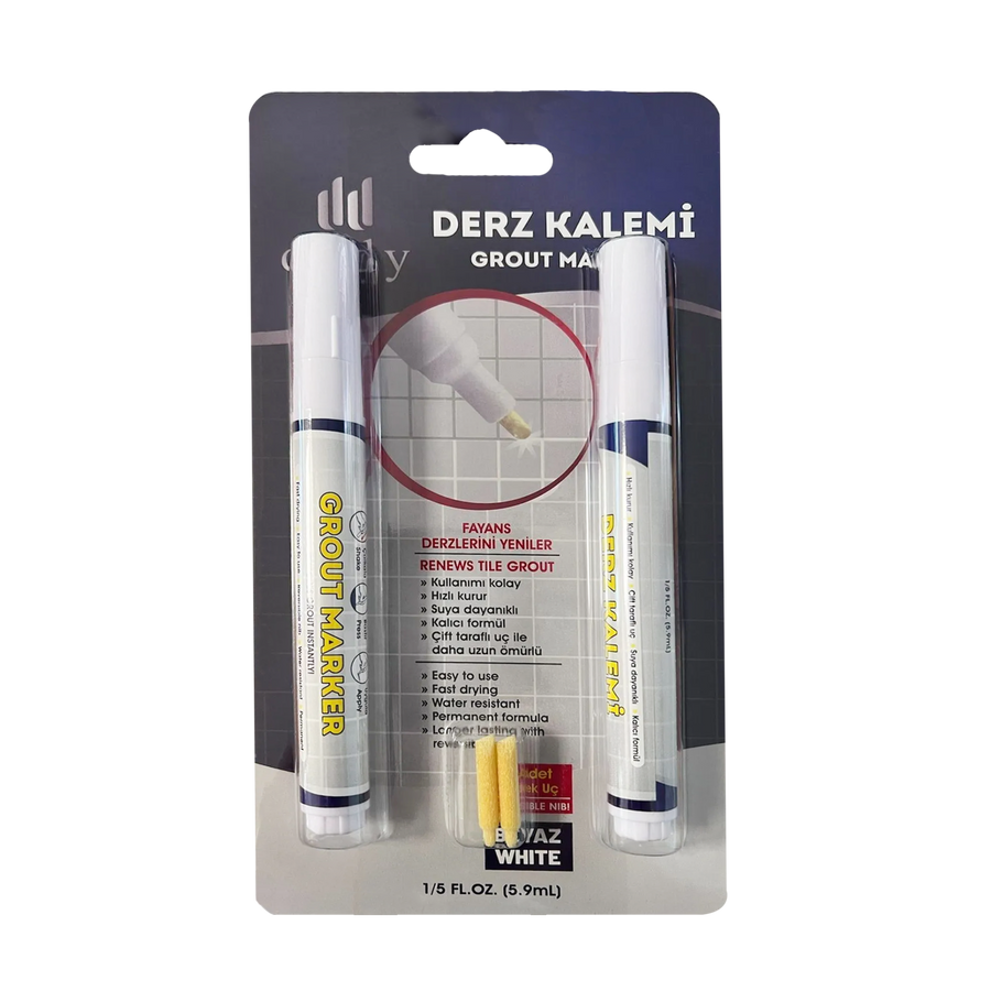 DERZ KALEMİ BEYAZ 2 Lİ - Görsel 1