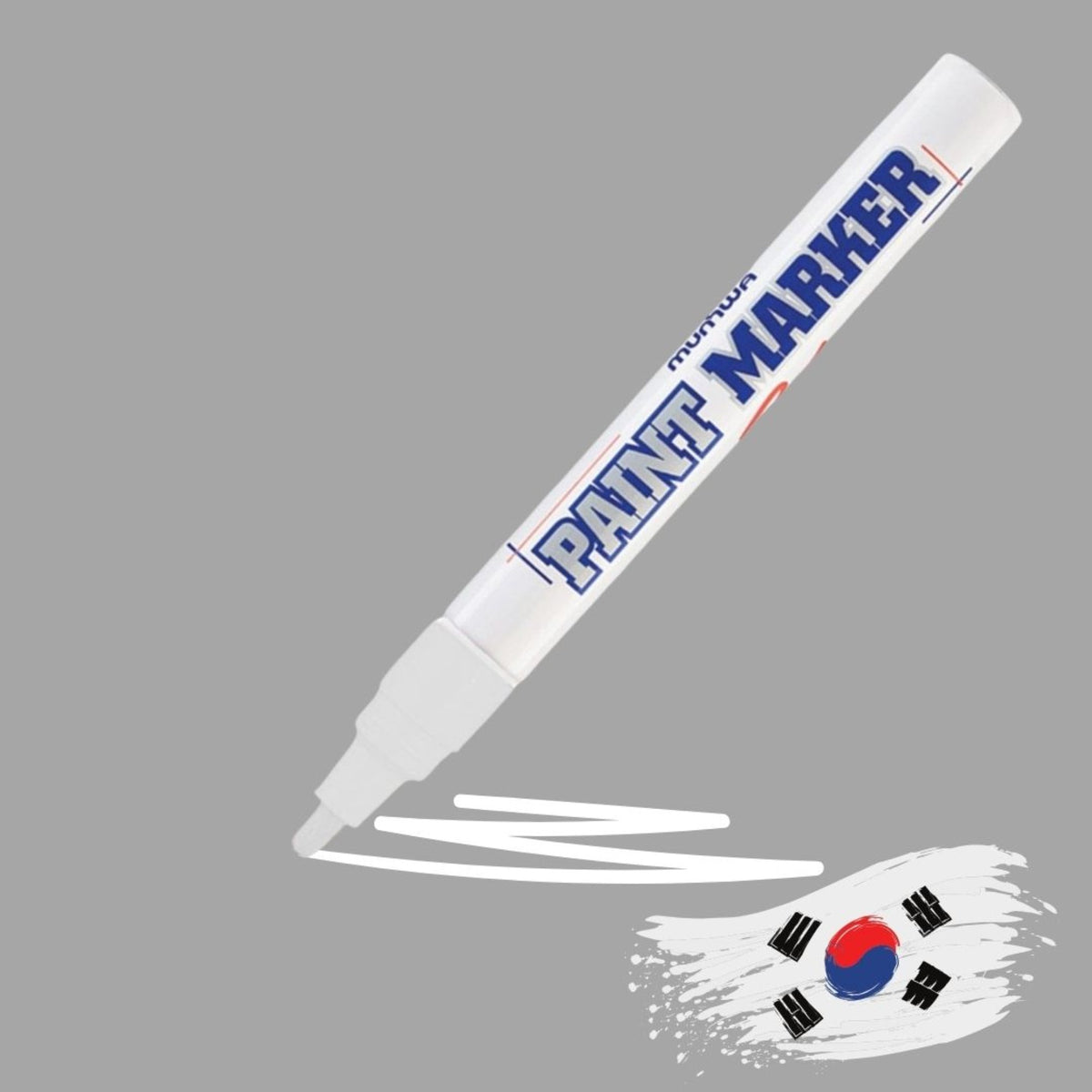 MUNHWA PAINT MARKER İNCE TAM ÖRTÜCÜ KALEM BEYAZ - Görsel 2