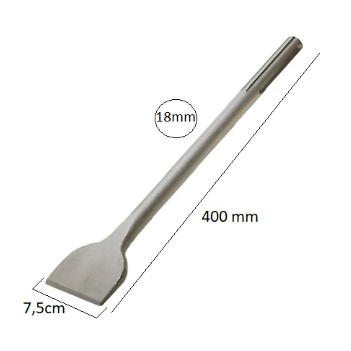 TOMAX SDS MAX EKSTRA GENİŞ KESKİ 18x400x75 - 2. görsel