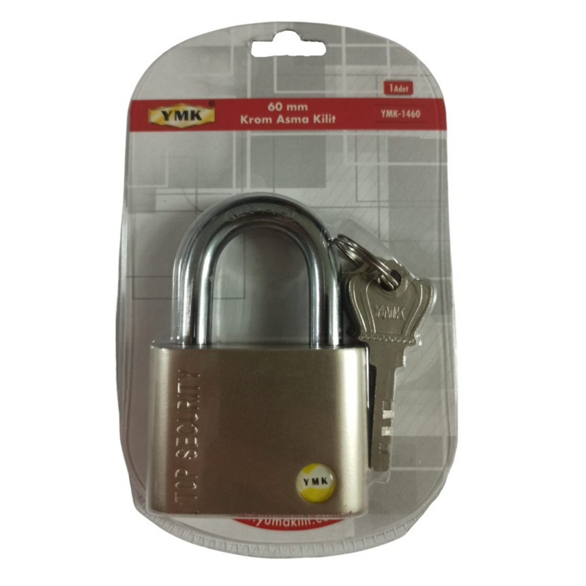 YMK ASMA KİLİT KROM 60 MM YMK-1460 - Görsel 3
