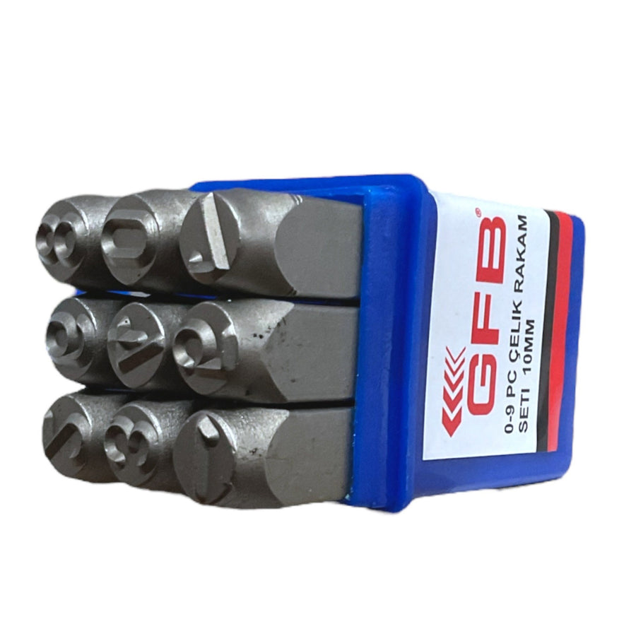 GFB ÇELİK RAKAM TAKIMI 10 MM KOD:6787 - Görsel 1
