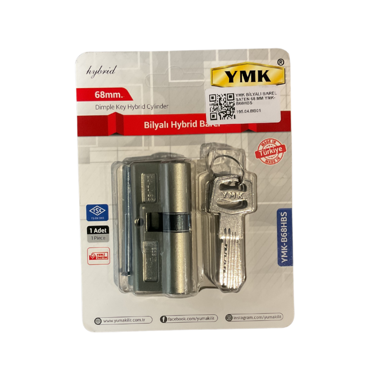 YMK BİLYALI BAREL SATEN 68 MM YMK-B68HBS - Görsel 2