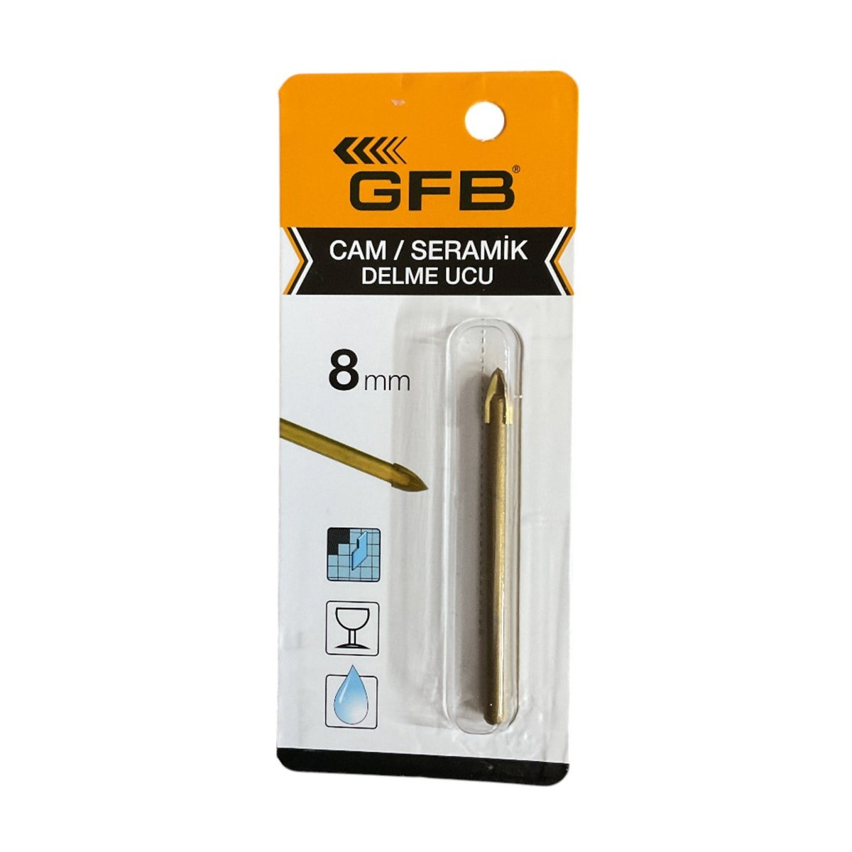 GFB CAM-SERAMİK DELME UNİVERSAL MATKAP UCU 8 MM 4604 - görsel 4