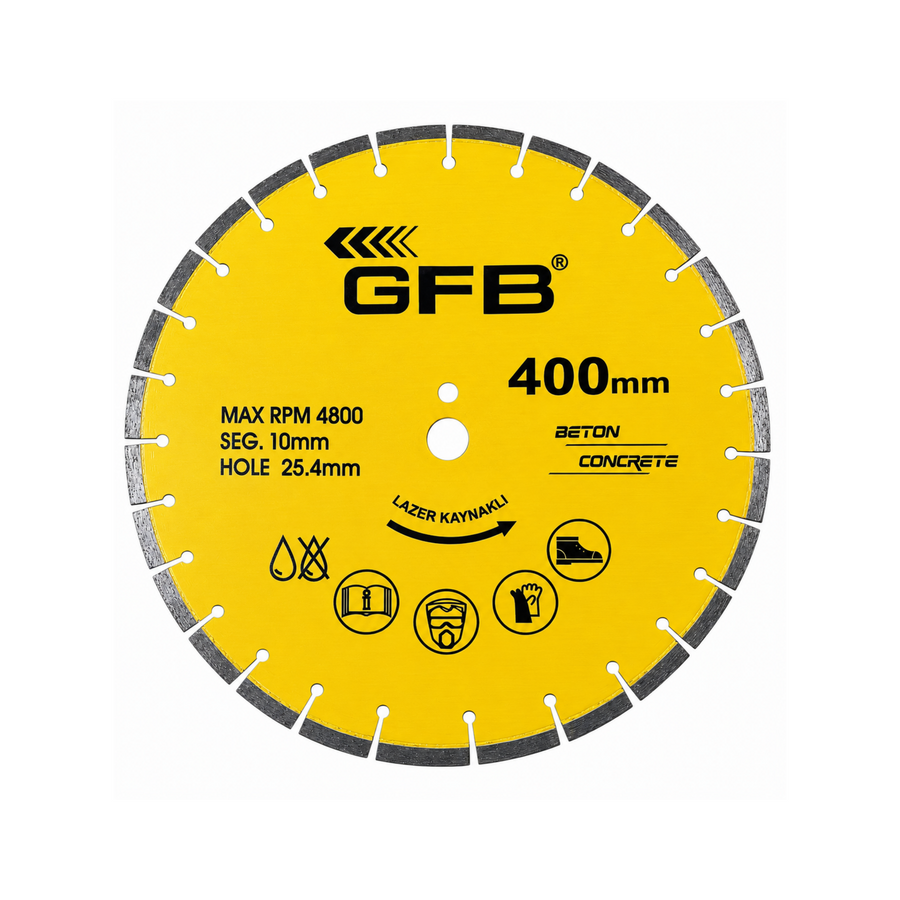 GFB BETON KESME TESTERE LAZER KAY. 400MM KOD: 2370 - görsel 1