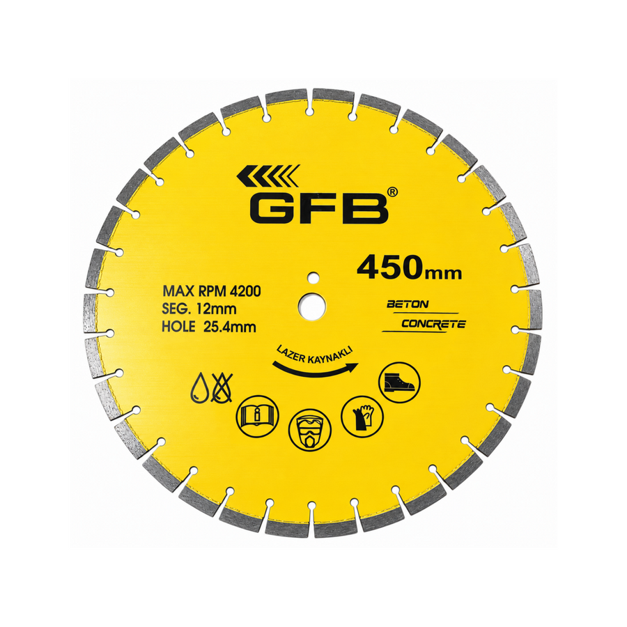 GFB BETON KESME TESTERE LAZER KAY. 450MM KOD: 2371 - görsel 1