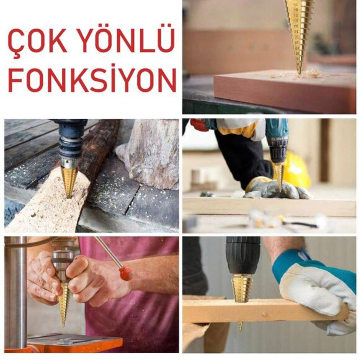 GFB KADEMELİ MATKAP UCU 4-32 MM 2423 - görsel 4