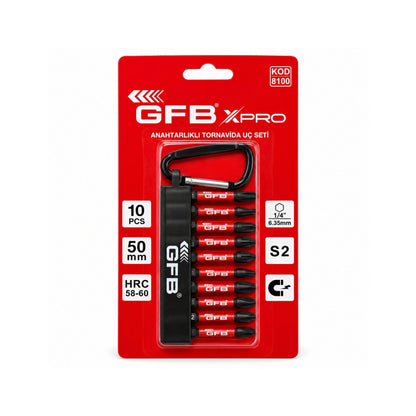 GFB XPRO ANAHTARLIKLI BİTS UÇ 10 LU KOD: 8100 - görsel 1