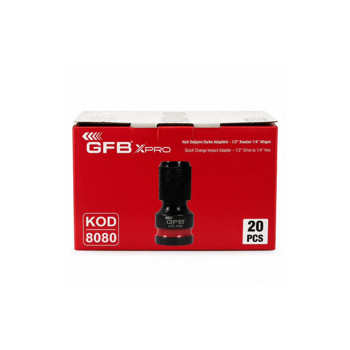 GFB XPRO SOMUN SIKMA 1/2 - 1/4 HEX KOD: 8080 - görsel 2