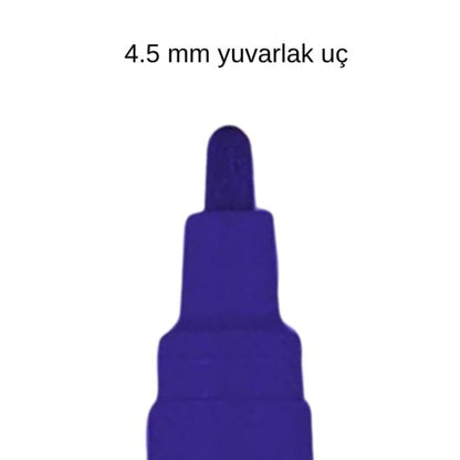 MUNHWA PAINT MARKER İNCE TAM ÖRTÜCÜ KALEM MAVİ - Görsel 3