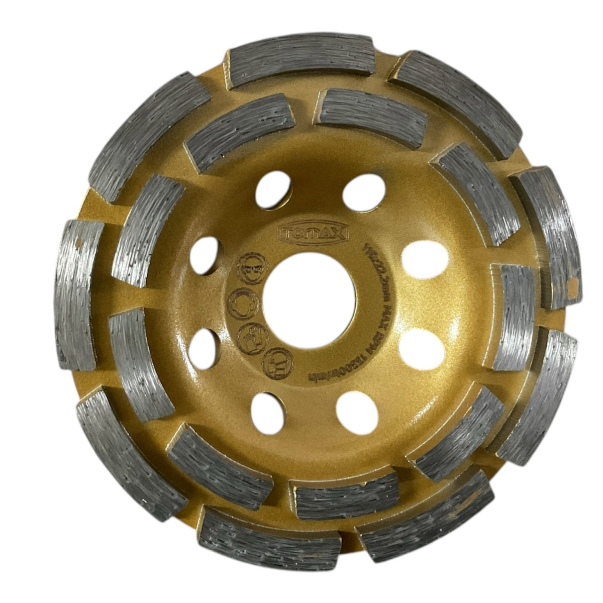 TOMAX ÇİFT SIRA ELMAS BETON YÜZEY TEM.DİSKİ 115 MM - 5. görsel