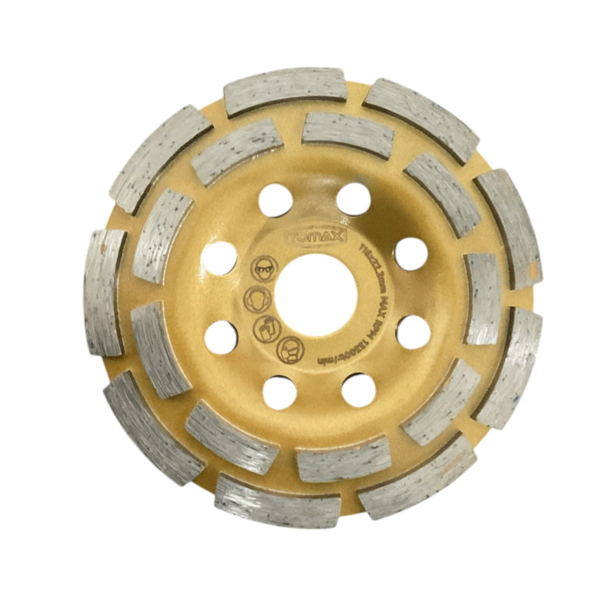 TOMAX ÇİFT SIRA ELMAS BETON YÜZEY TEM.DİSKİ 115 MM - 2. görsel