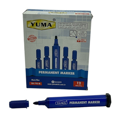 YUMA KOLİ KALEMİ KESİK UÇLU MAVİ YM-791-M - Görsel 4