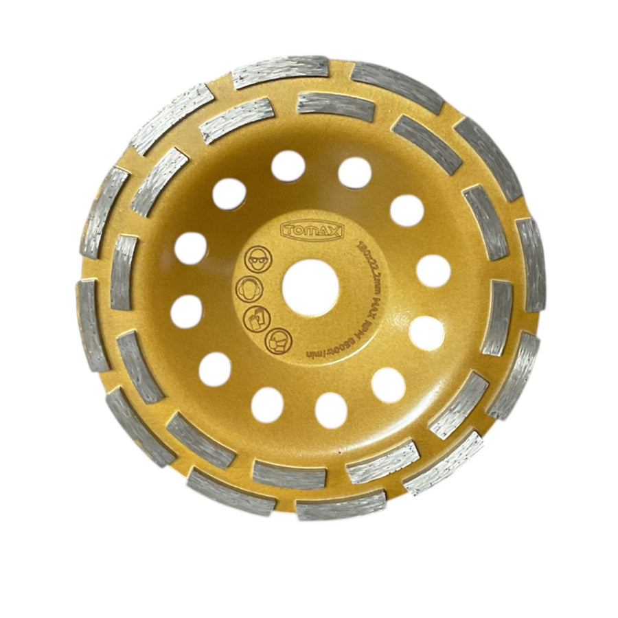 TOMAX ÇİFT SIRA ELMAS BETON YÜZEY TEM.DİSKİ 115 MM - 1. görsel