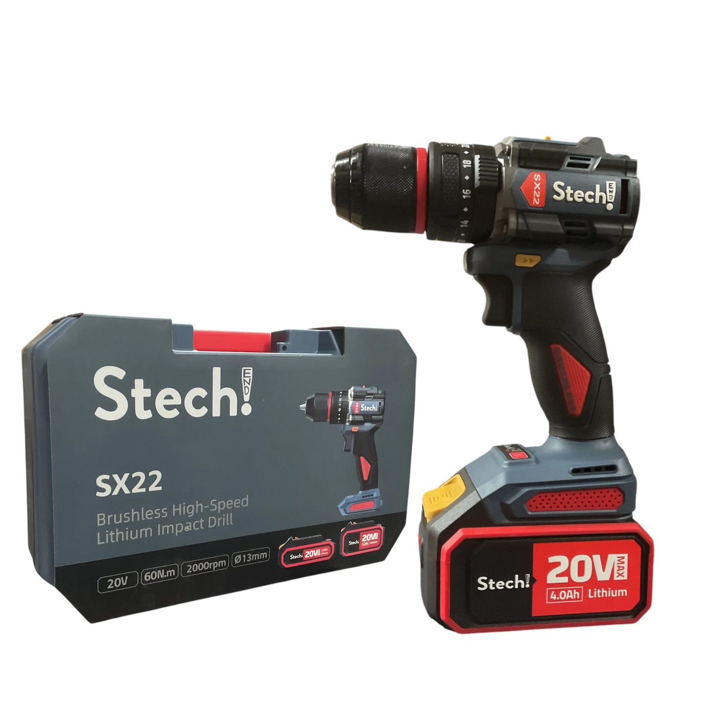 STECH-END AKÜLÜ DARBELİ VİDALAMA 4.0 Ah 20V SX22