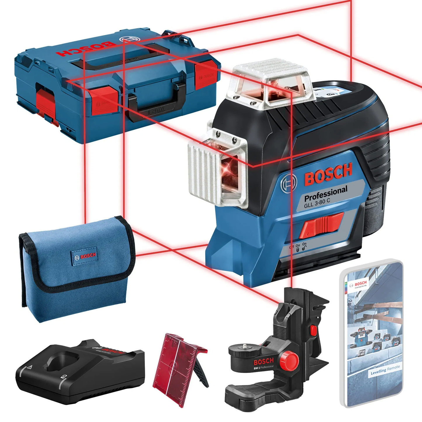 BOSCH 360° TRİPODLU LAZER GLL 3-80 C
