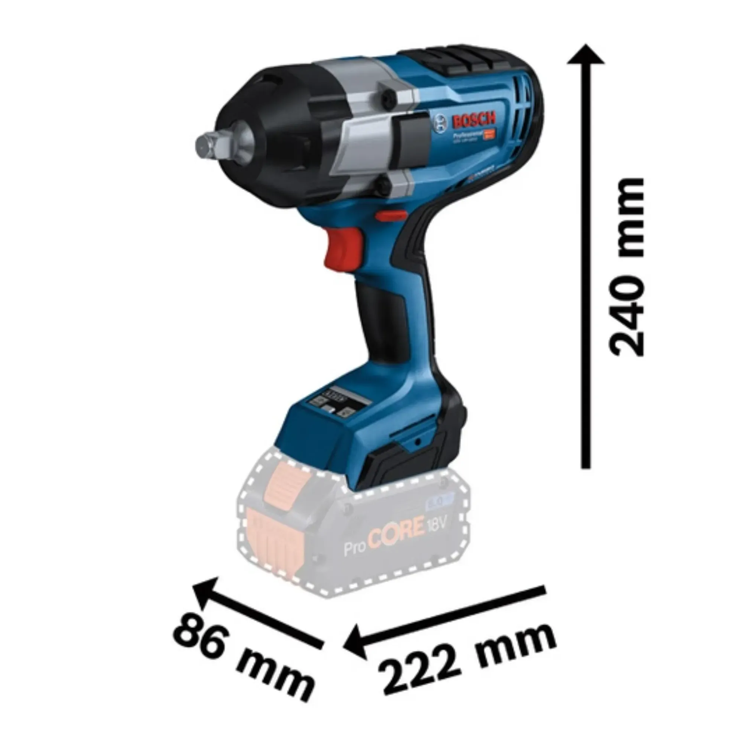 BOSCH Darbeli Somun Sıkma GDS18V-1000