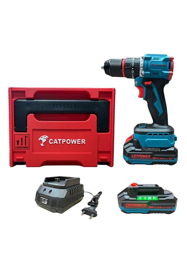 CAT01 CATPOWER CAT1025 Akülü Darbeli Vidalama 13MM 20V