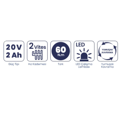 STECH-END AKÜLÜ VİDALAMA 2.0 Ah 20V SX12