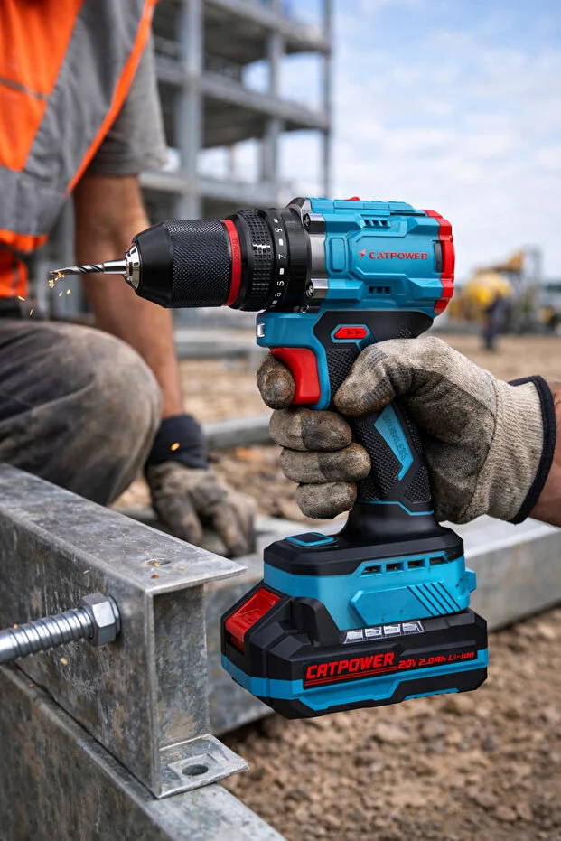 CAT01 CATPOWER CAT1025 Akülü Darbeli Vidalama 13MM 20V