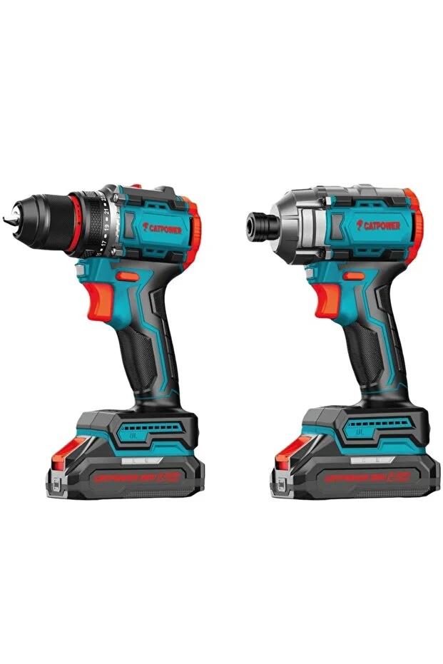 CAT04 CATPOWER CAT5135 Kömürsüz Akülü Set Matkap Vidalama