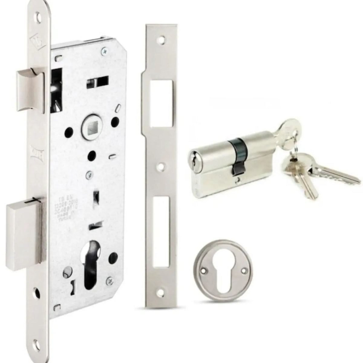 KALE SİL.DAİRE KİLİDİ 152R/40 MM NİKEL OVAL - Görsel 5