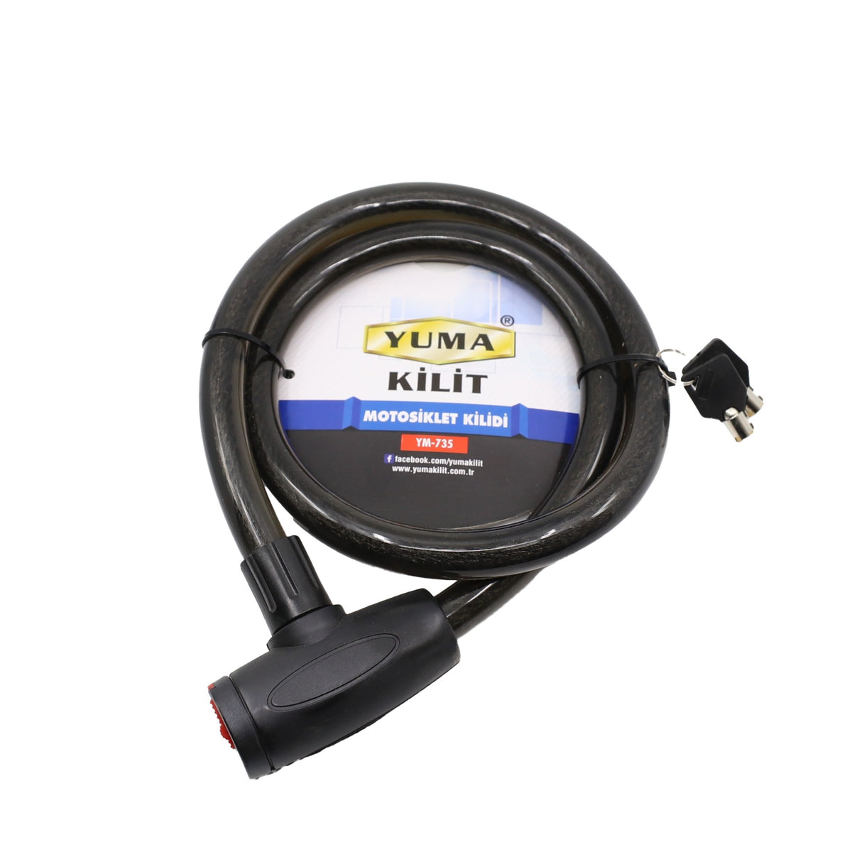 YUMA MOTORBİSİKLET KİLİDİ 20X120 CM YM-735 - Görsel 1