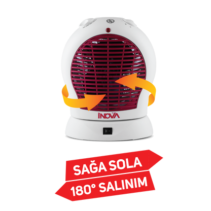İNOVA GUST DÖNERLİ TURBO FANLI ISITICI 2000 W - görsel 4