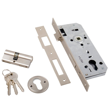KALE SİL.DAİRE KİLİDİ 152R/45 MM NİKEL - Görsel 3
