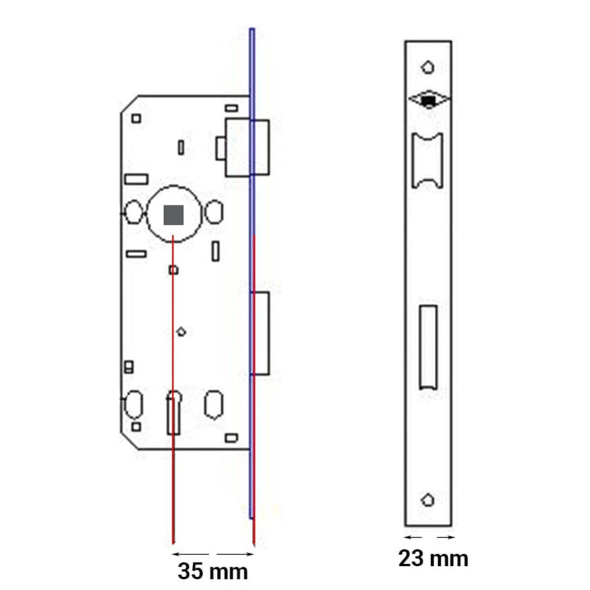 KALE SİL.DAİRE KİLİDİ 152R/35 MM NİKEL - Görsel 2
