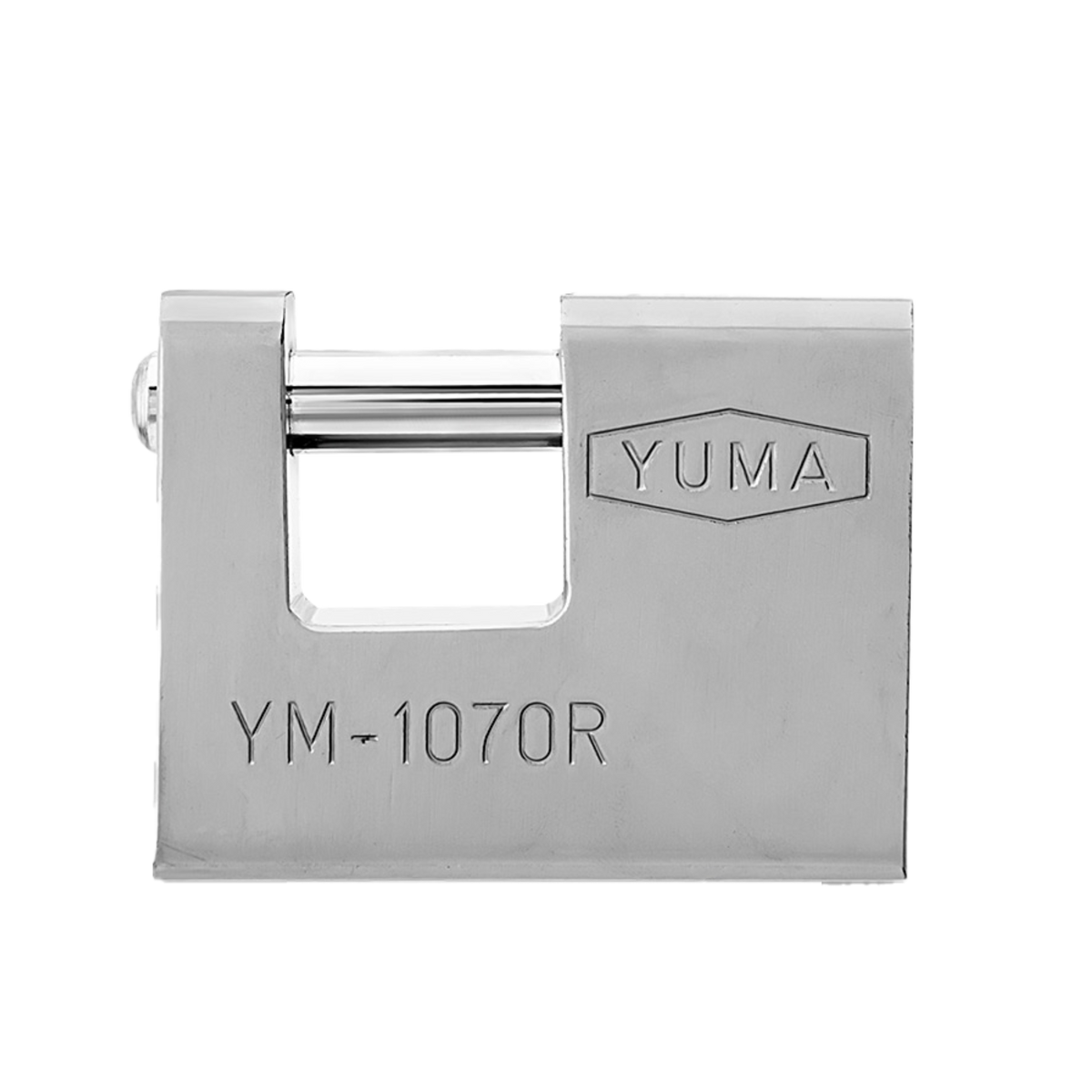YUMA KAYAR MİLLİ ASMA KİLİT 70 MM 1070R NİKEL - Görsel 1
