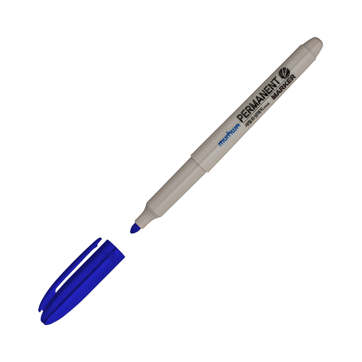 MUNHWA PERMANENT MARKER ASETAT KALEMİ FINE MAVİ - Görsel 1