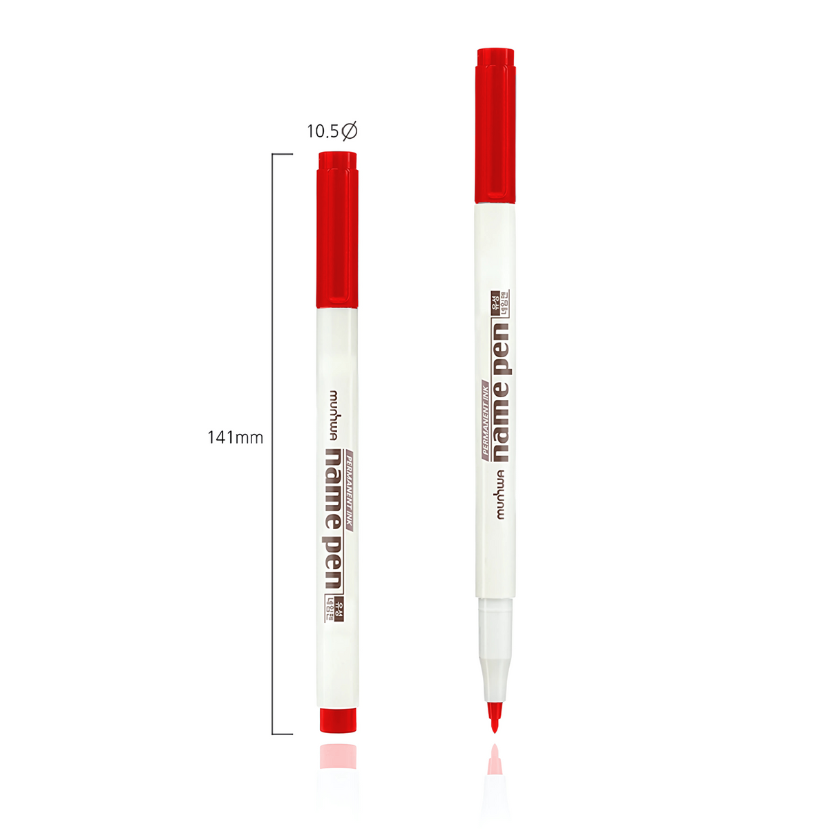 MUNHWA NAME PEN ASETAT KALEMİ EXTRA FINE S KIRMIZI - Görsel 2