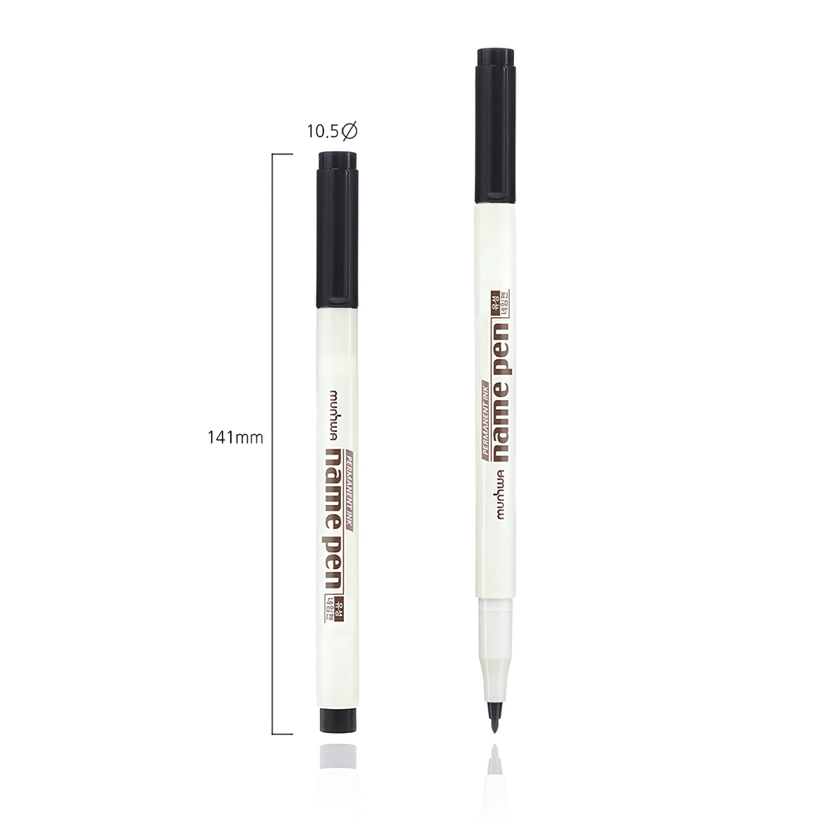 MUNHWA NAME PEN ASETAT KALEMİ EXTRA FINE S SİYAH - Görsel 2