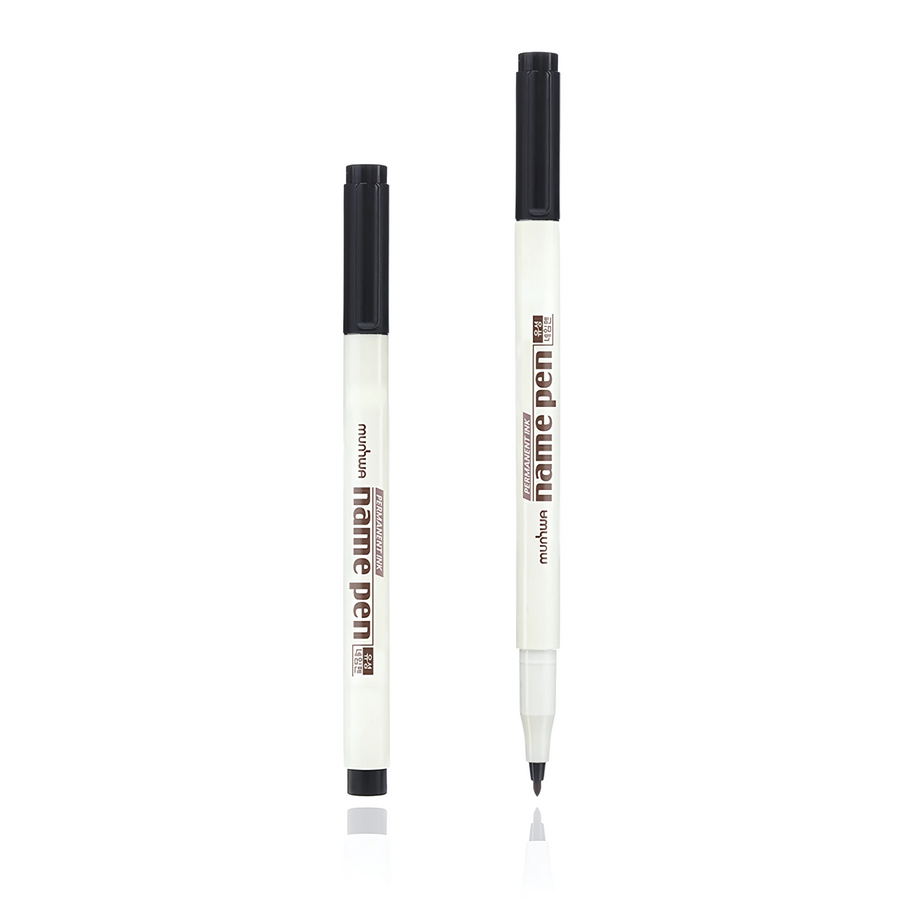 MUNHWA NAME PEN ASETAT KALEMİ EXTRA FINE S SİYAH - Görsel 1