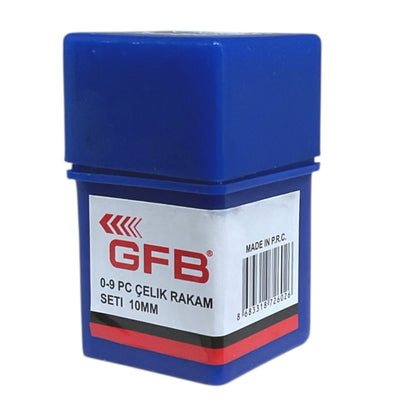 GFB ÇELİK RAKAM TAKIMI 10 MM KOD:6787 - Görsel 3
