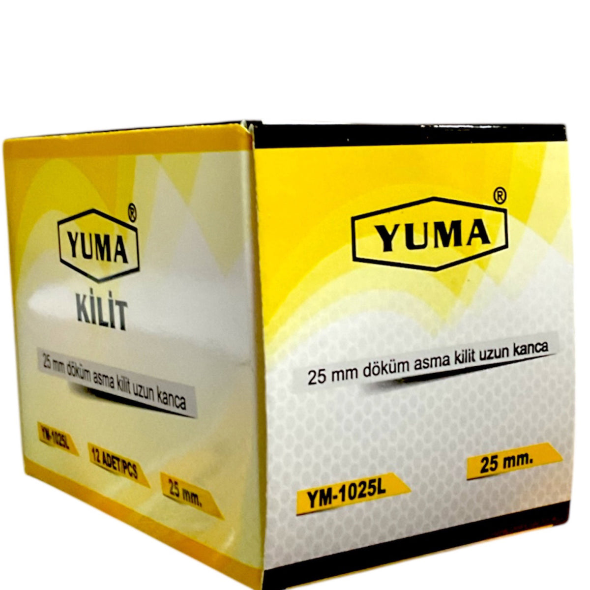 YUMA GRİ UZUN ASMA KİLİT 25 MM YM-1025L - Görsel 4