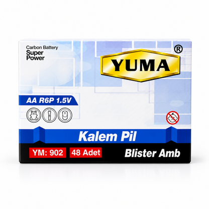 YUMA ÇİNKO KALEM PİL (PK 4 LÜ) YM-902 - Görsel 2
