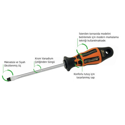 RETTA RXD5100 TORNAVİDA DÜZ 5.0x100 MM - 3. görsel