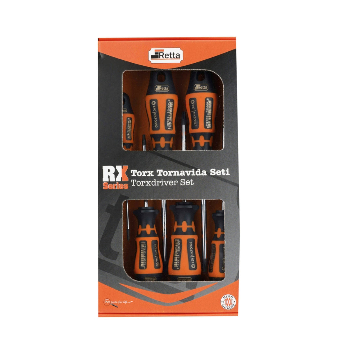 RETTA RXT6000 TORX TORNAVİDA SETİ 6 LI - 1. görsel