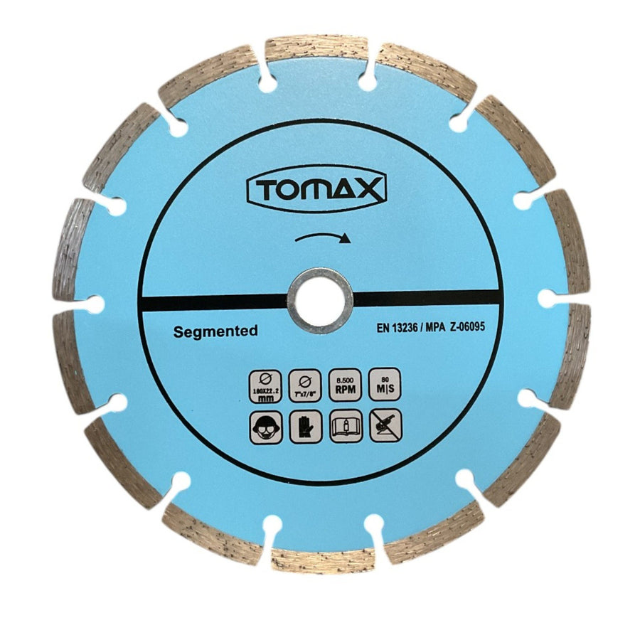 TOMAX SEGMENTLİ ELMAS KESİCİ 180x2.2x22 - 1. görsel