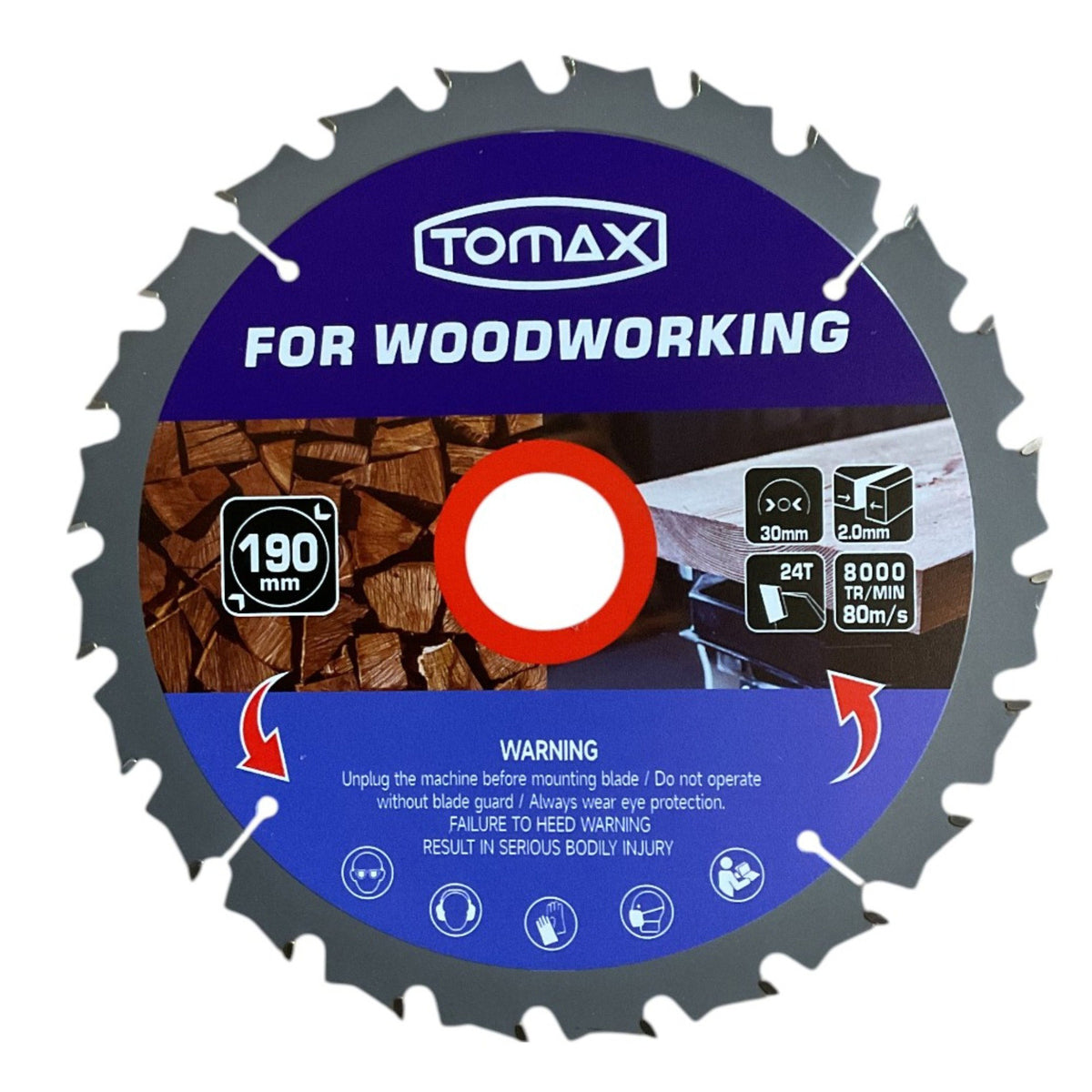 TOMAX SUNTA KESME TESTERE 190x2.0x24T - 2. görsel