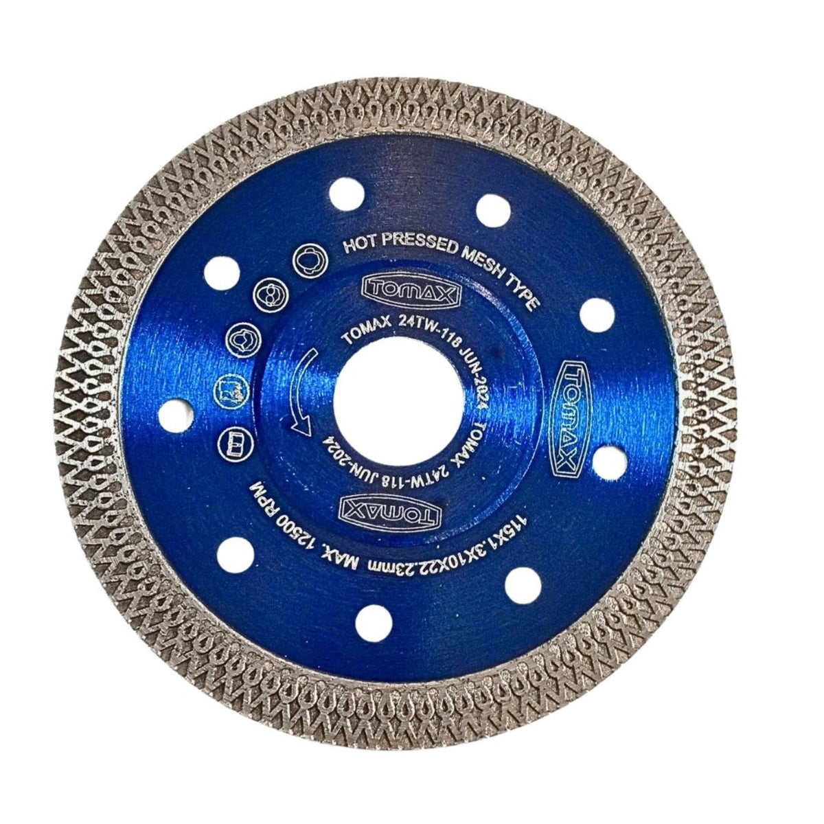 TOMAX ÇAPRAZ DİŞLİ MAVİ HASSAS KESME 115x1.3x22 - 5. görsel