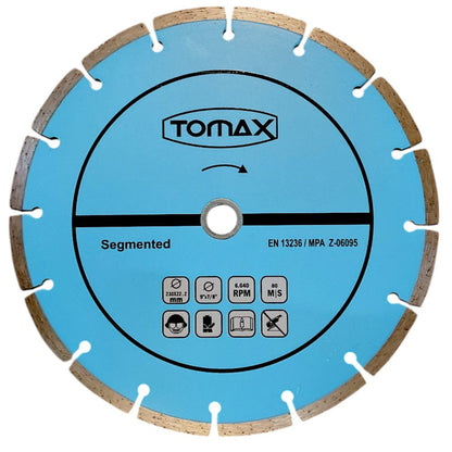 TOMAX SEGMENTLİ ELMAS KESİCİ 230x2.4x22 - 1. görsel