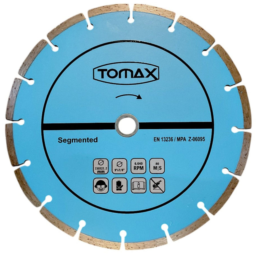 TOMAX SEGMENTLİ ELMAS KESİCİ 230x2.4x22 - 1. görsel