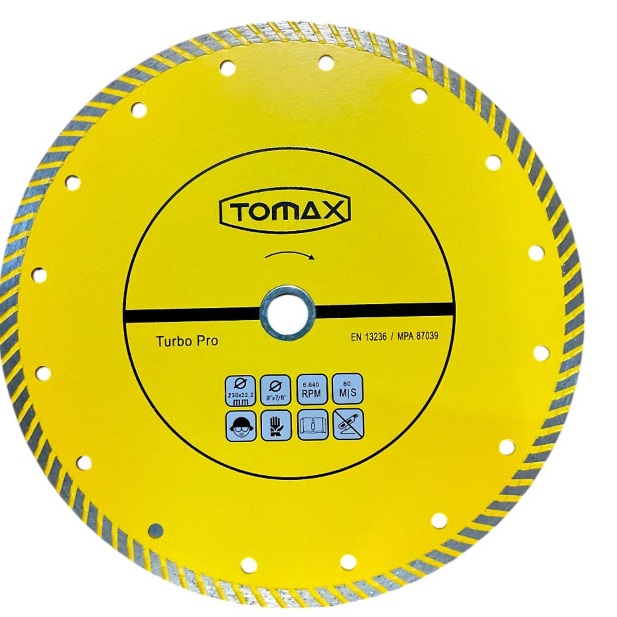TOMAX TURBO ELMAS KESİCİ 230x2.4x22 - 1. görsel
