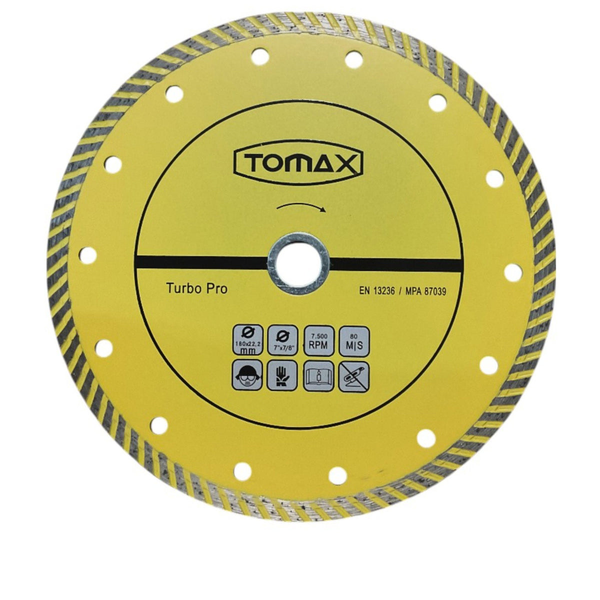 TOMAX TURBO ELMAS KESİCİ 180x2.2x22 - 1. görsel