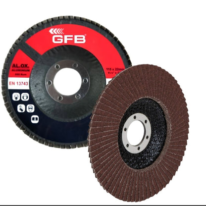 GFB FLAP DİSK ZIMPARA A.O.115x22 80 KUM KOD: 2328 - görsel 1