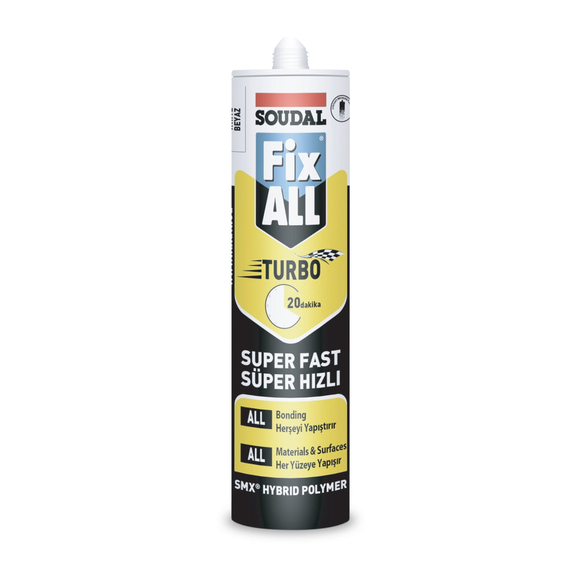 SOUDAL FİX ALL TURBO BEYAZ 290 ML (127961) - 1. görsel