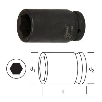 OSAKA ALTI KÖŞE DERİN LOKMA 32 MM 3/4" LN34D32 - 2. görsel