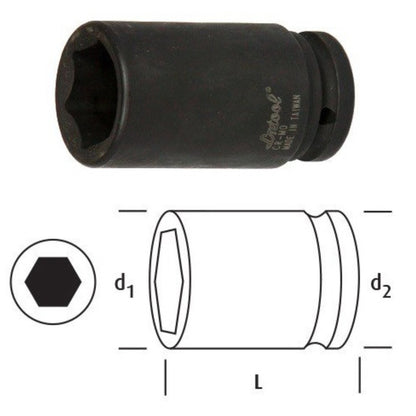 OSAKA ALTI KÖŞE DERİN LOKMA 30 MM 1" LN1D30 - 2. görsel